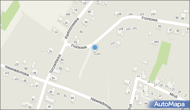 Rydułtowy, Frontowa, 111, mapa Rydułtowy