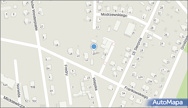 Sandomierz, Frankowskiego Leona, 10, mapa Sandomierza