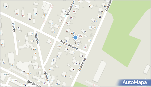 Sandomierz, Frankowskiego Leona, 4, mapa Sandomierza