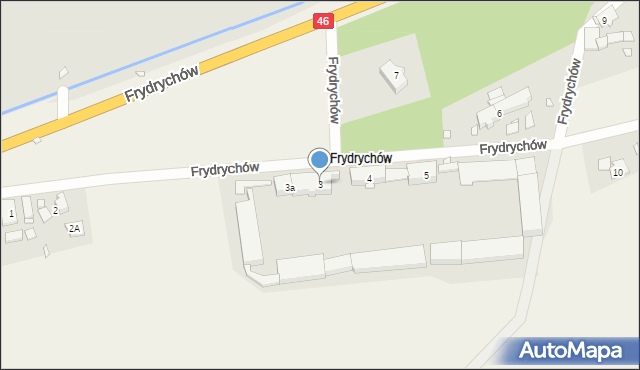 Ścibórz, Frydrychów, 3, mapa Ścibórz