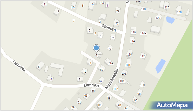 Sierakowice, Fredry Aleksandra, 2, mapa Sierakowice