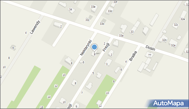 Skubianka, Frezji, 4, mapa Skubianka