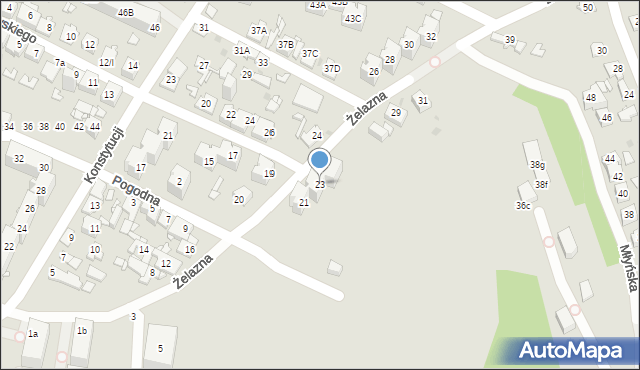 Sosnowiec, Frycza-Modrzewskiego Andrzeja, 23, mapa Sosnowca