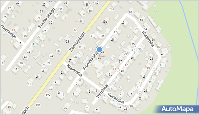 Środa Wielkopolska, Fromborska, 10, mapa Środa Wielkopolska