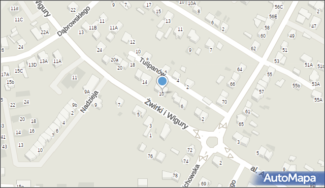 Starogard Gdański, Franciszka Żwirki i Stanisława Wigury, 10, mapa Starogard Gdański