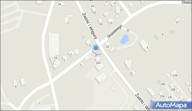 Starogard Gdański, Franciszka Żwirki i Stanisława Wigury, 15, mapa Starogard Gdański