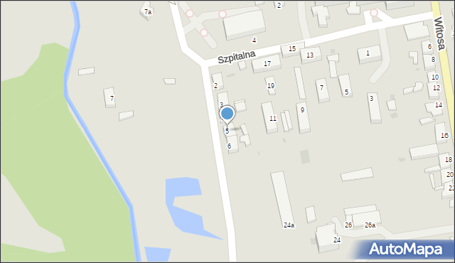 Sulęcin, Franciszka Żwirki i Stanisława Wigury, 5, mapa Sulęcin