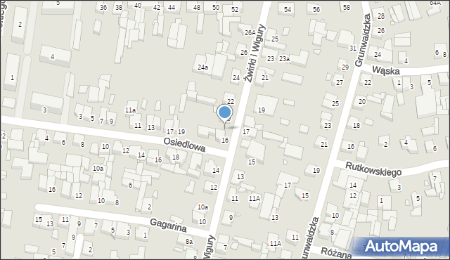 Swarzędz, Franciszka Żwirki i Stanisława Wigury, 18, mapa Swarzędz