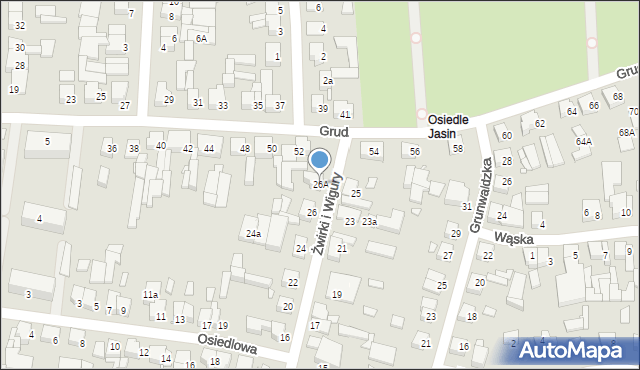 Swarzędz, Franciszka Żwirki i Stanisława Wigury, 28, mapa Swarzędz