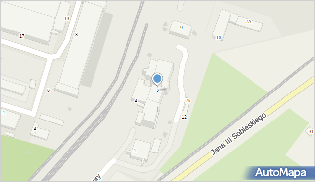 Świdnik, Franciszka Żwirki i Stanisława Wigury, 6, mapa Świdnika