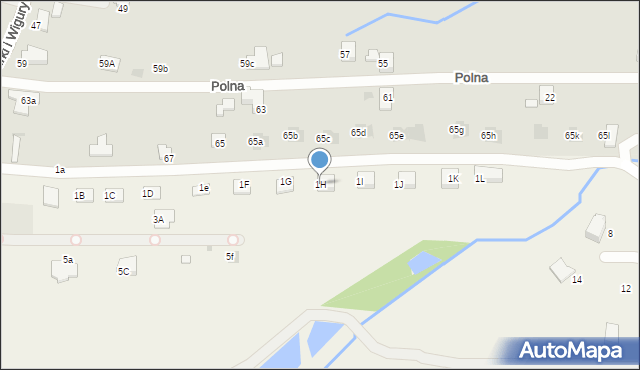 Targanice, Franciszka Żwirki i Stanisława Wigury, 1H, mapa Targanice