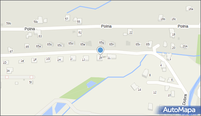 Targanice, Franciszka Żwirki i Stanisława Wigury, 1K, mapa Targanice