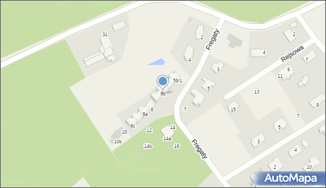 Tomaszkowo, Fregaty, 6b, mapa Tomaszkowo