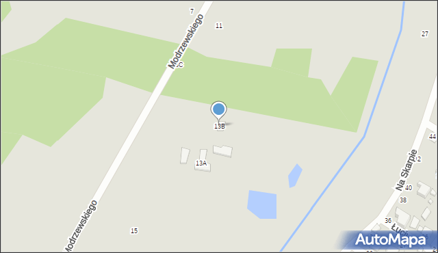 Tomaszów Mazowiecki, Frycza-Modrzewskiego Andrzeja, 13B, mapa Tomaszów Mazowiecki