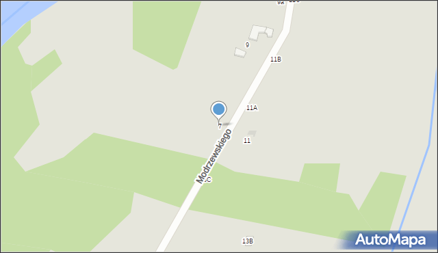 Tomaszów Mazowiecki, Frycza-Modrzewskiego Andrzeja, 7, mapa Tomaszów Mazowiecki