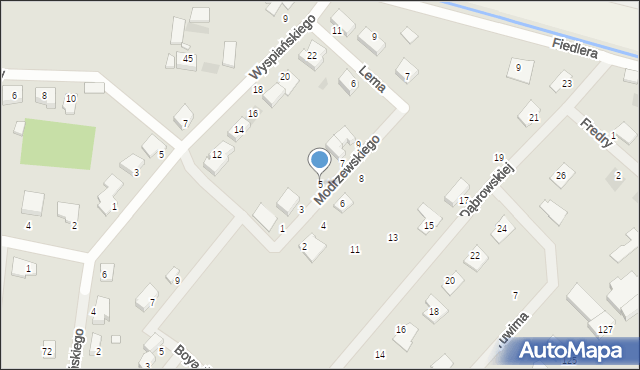 Wągrowiec, Frycza-Modrzewskiego Andrzeja, 5, mapa Wągrowiec
