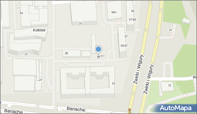 Warszawa, Franciszka Żwirki i Stanisława Wigury, 95, mapa Warszawy