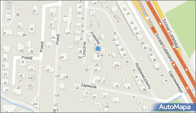 Warszawa, Fraszka, 6, mapa Warszawy