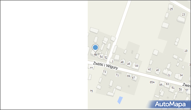 Widzów, Franciszka Żwirki i Stanisława Wigury, 56, mapa Widzów