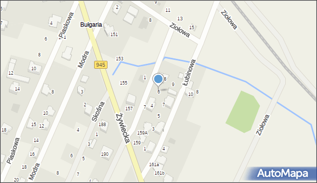 Wilkowice, Frezji, 6, mapa Wilkowice