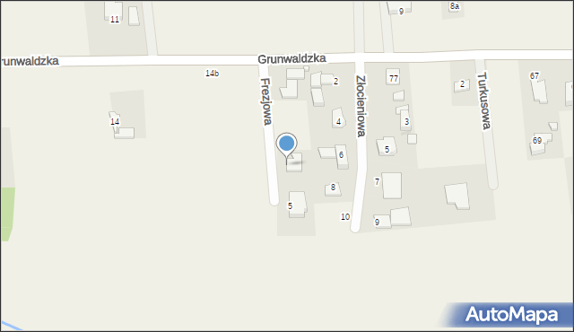 Wola Grzymkowa, Frezjowa, 3, mapa Wola Grzymkowa