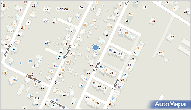 Wrocław, Franki Iwana, 17, mapa Wrocławia