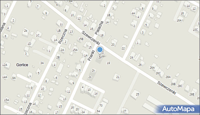 Wrocław, Franki Iwana, 2d, mapa Wrocławia