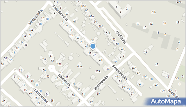 Wrocław, Fromborska, 35, mapa Wrocławia