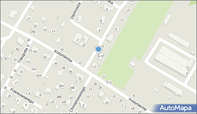 Biała Podlaska, Furmana Józefa, 3, mapa Białej Podlaskiej