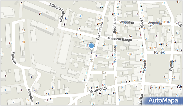 Chmielnik, Furmańska, 9, mapa Chmielnik