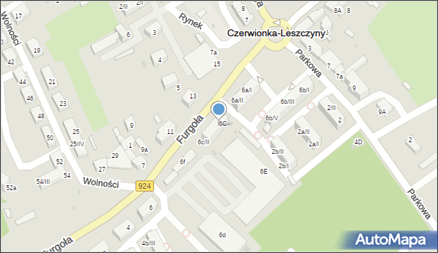 Czerwionka-Leszczyny, Furgoła, 6c/I, mapa Czerwionka-Leszczyny