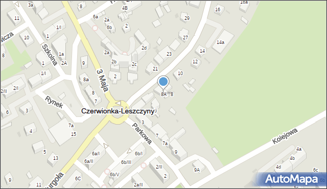 Czerwionka-Leszczyny, Furgoła, 8A, mapa Czerwionka-Leszczyny