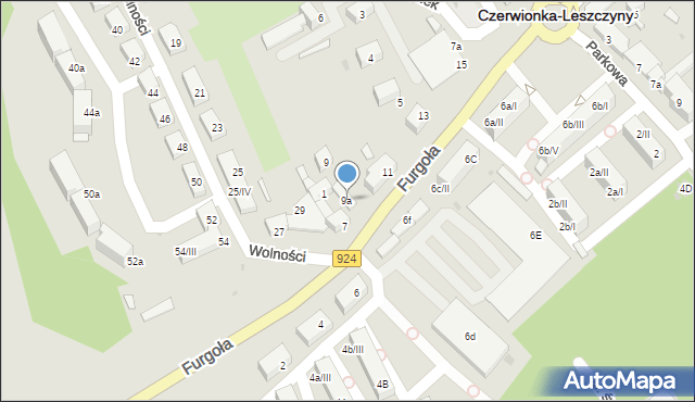 Czerwionka-Leszczyny, Furgoła, 9a, mapa Czerwionka-Leszczyny
