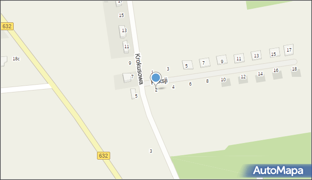 Dębe, Fuksji, 2, mapa Dębe