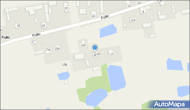 Fułki, Fułki, 12, mapa Fułki