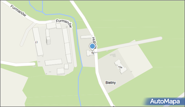 Furmanów, Furmanów, 78, mapa Furmanów