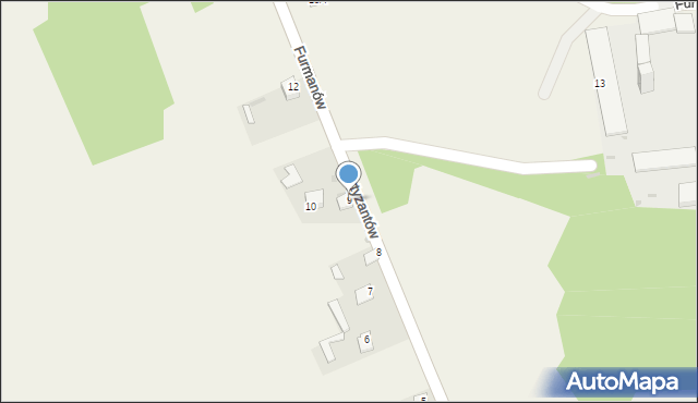 Furmanów, Furmanów, 9, mapa Furmanów
