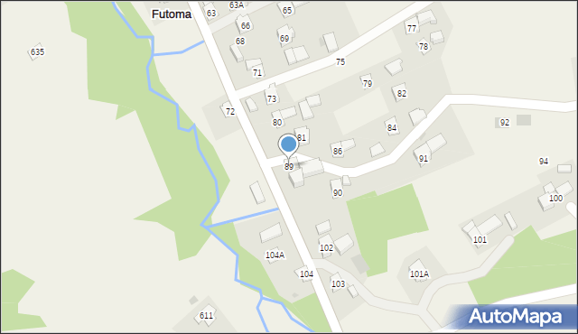 Futoma, Futoma, 89, mapa Futoma
