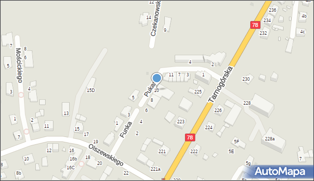 Gliwice, Funka Kazimierza, 10, mapa Gliwic