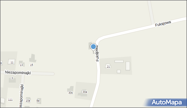 Kalinówka, Fuksjowa, 26, mapa Kalinówka