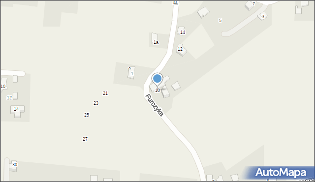 Kaniów, Furczyka Walentego, 10, mapa Kaniów