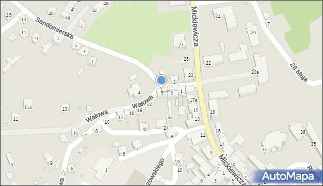 Leżajsk, Furgalskiego-Wyrwy Tadeusza, mjr., 5, mapa Leżajsk