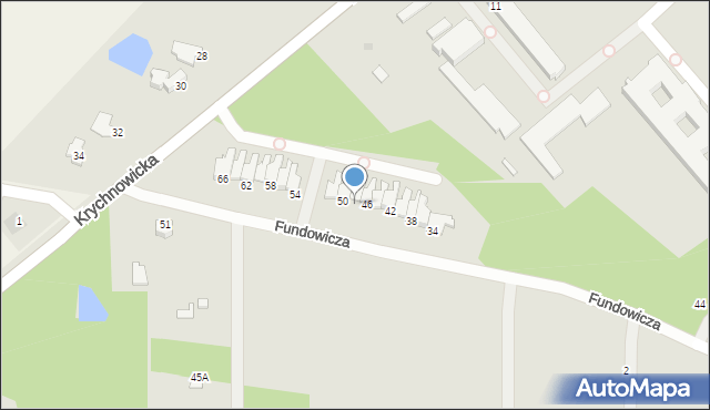 Radom, Fundowicza Stefana, 48, mapa Radomia