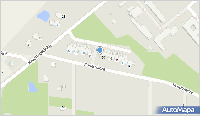 Radom, Fundowicza Stefana, 52, mapa Radomia