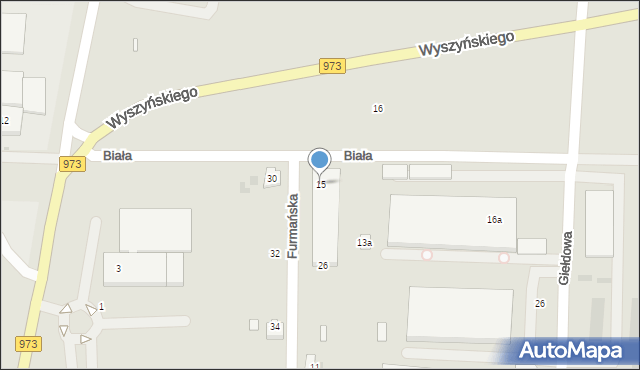 Tarnów, Furmańska, 15, mapa Tarnów