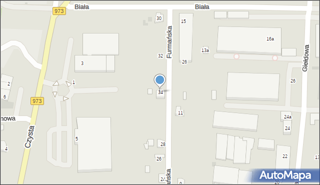 Tarnów, Furmańska, 34, mapa Tarnów