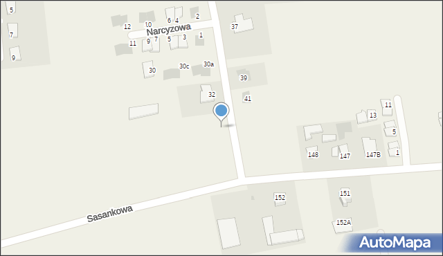 Abramowice Prywatne, Gajowa, 34, mapa Abramowice Prywatne