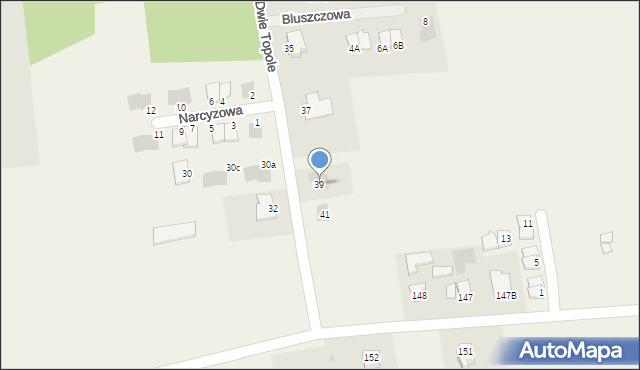 Abramowice Prywatne, Gajowa, 39, mapa Abramowice Prywatne