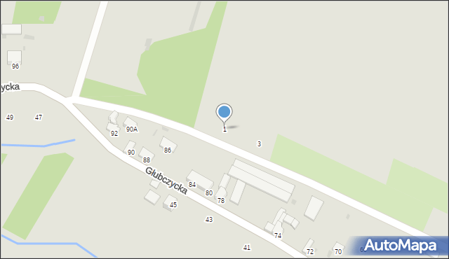 Baborów, Gajowa, 1, mapa Baborów