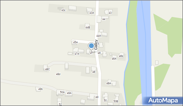 Biały Dunajec, Galicy, gen., 47, mapa Biały Dunajec